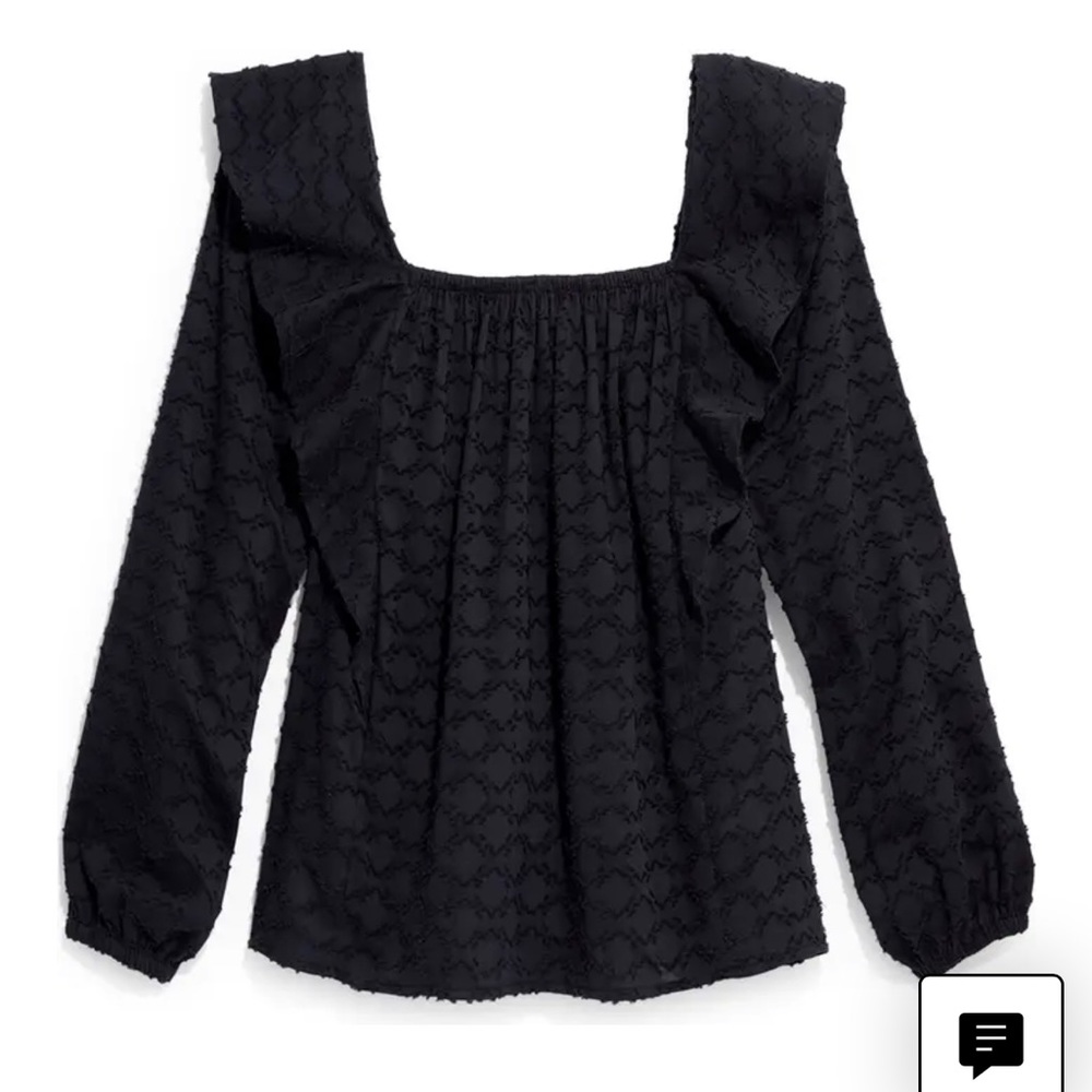 Vineyard Vines textured ruffle top NWT